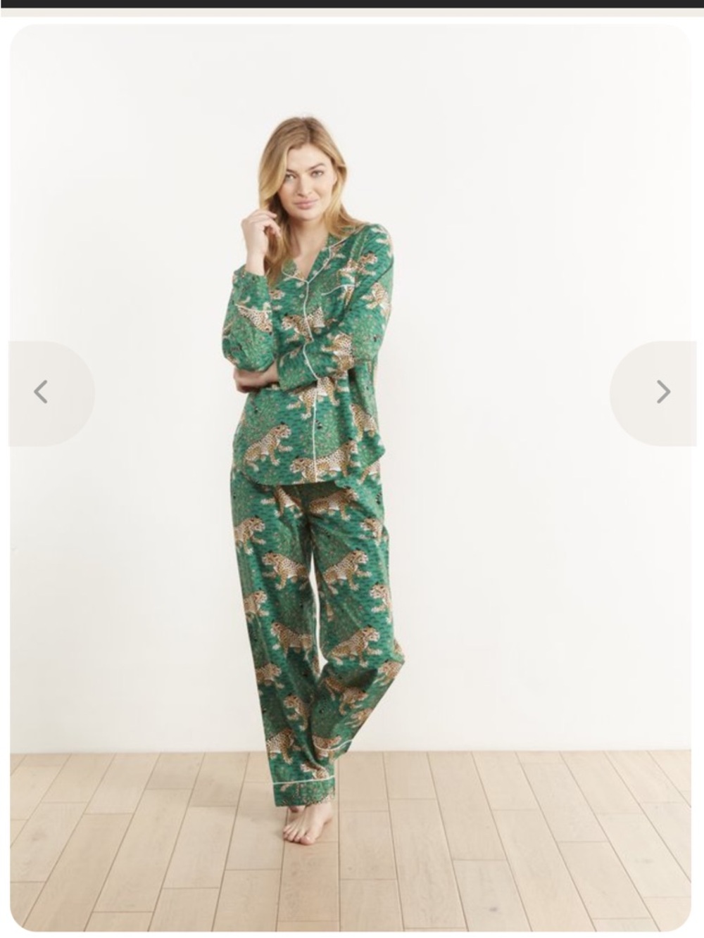 Printfresh Bagheera Leopard Print 100% Cotton Pajama Set Size Large
